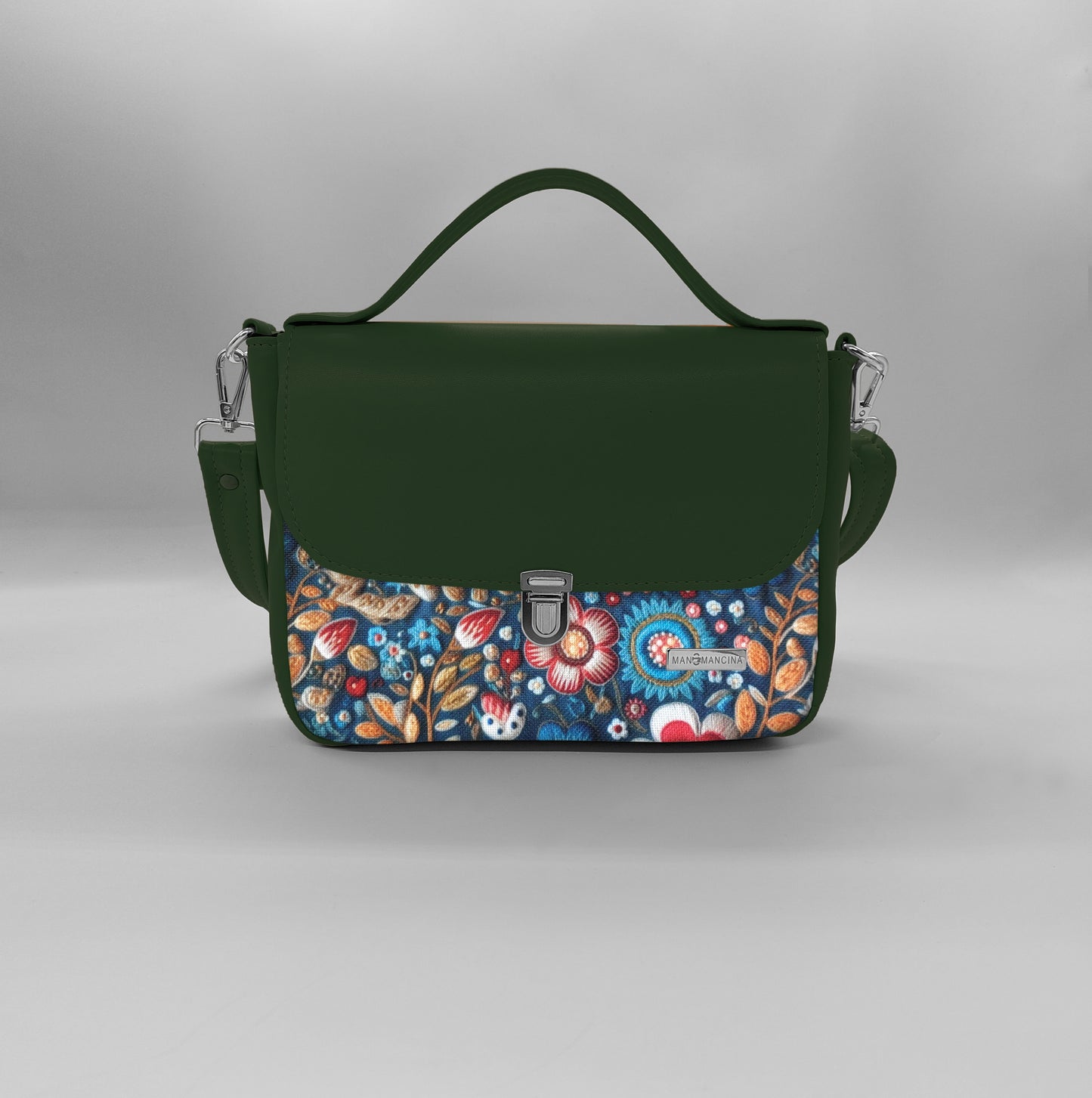 "DOTTY" VEGAN mini SIMILPELLE verde/ TUTTE LE FANTASIE