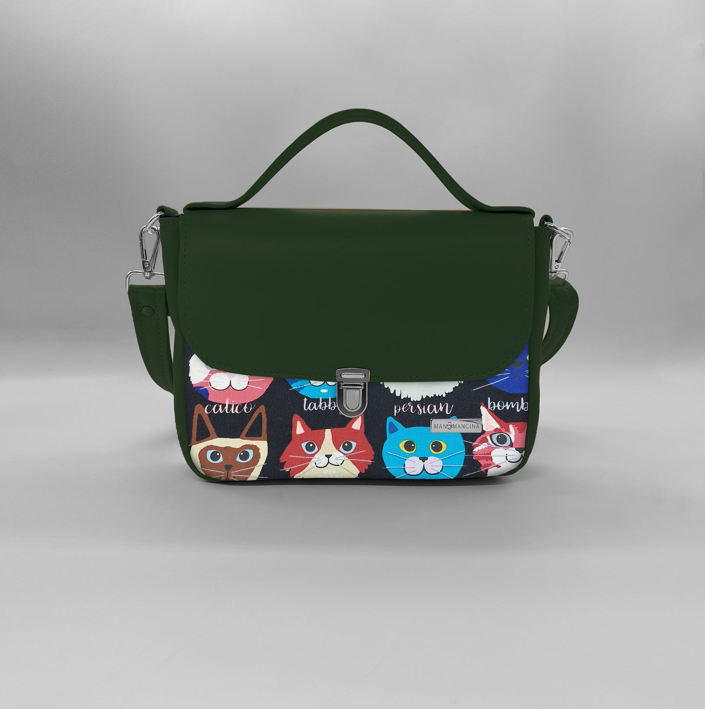 "DOTTY" VEGAN mini SIMILPELLE verde/ TUTTE LE FANTASIE