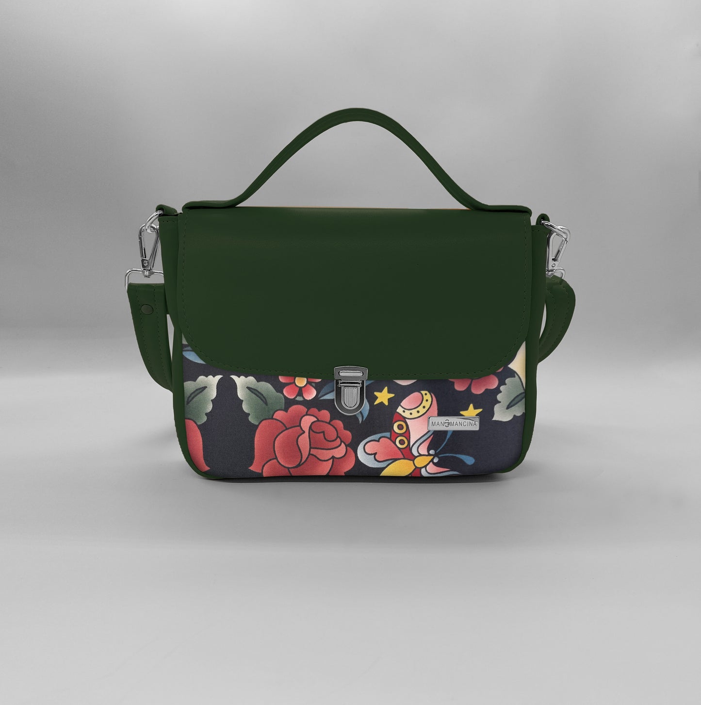 "DOTTY" VEGAN mini SIMILPELLE verde/ TUTTE LE FANTASIE