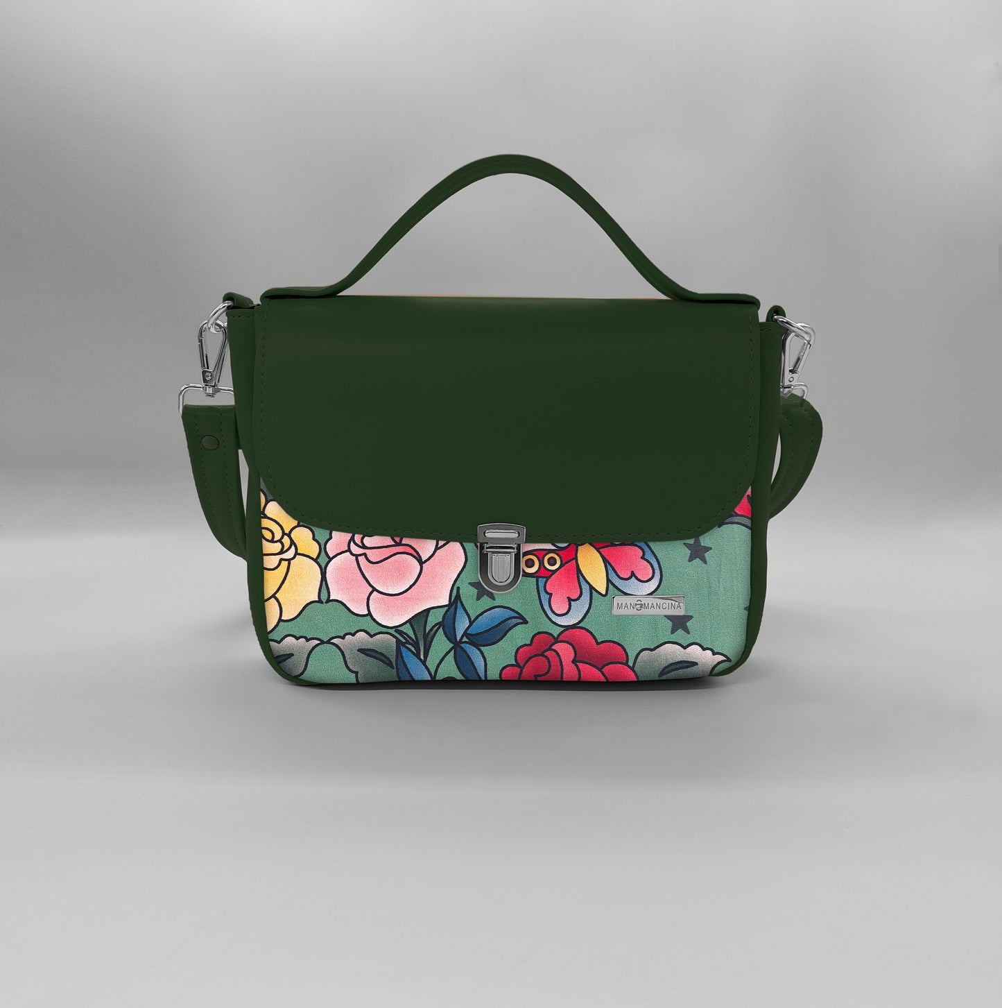 "DOTTY" VEGAN mini SIMILPELLE verde/ TUTTE LE FANTASIE