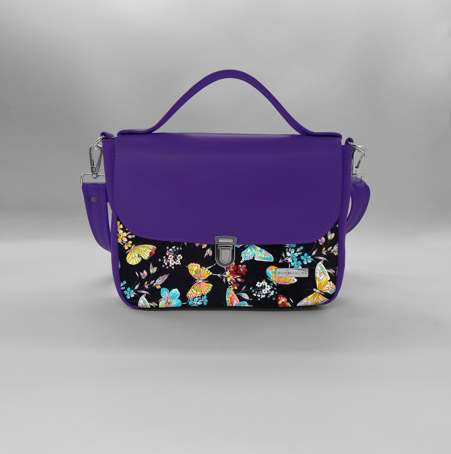 "DOTTY" VEGAN mini SIMILPELLE viola/ TUTTE LE FANTASIE