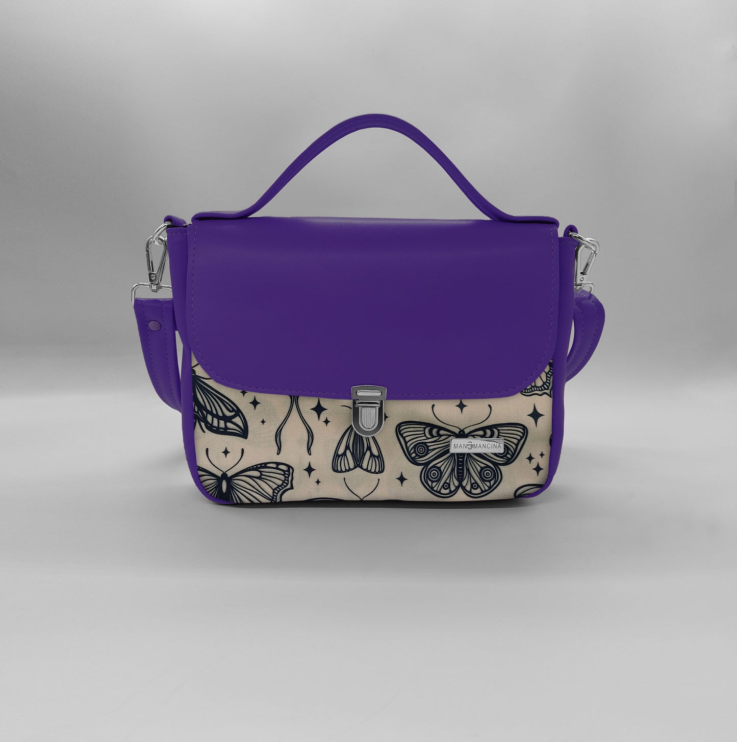 "DOTTY" VEGAN mini SIMILPELLE viola/ TUTTE LE FANTASIE