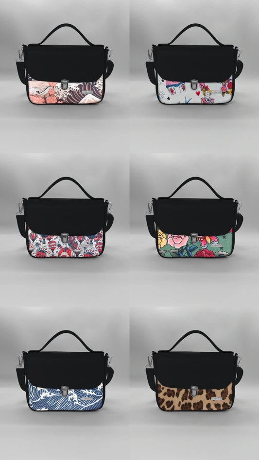 "DOTTY" VEGAN mini SIMILPELLE nera/ TUTTE LE FANTASIE