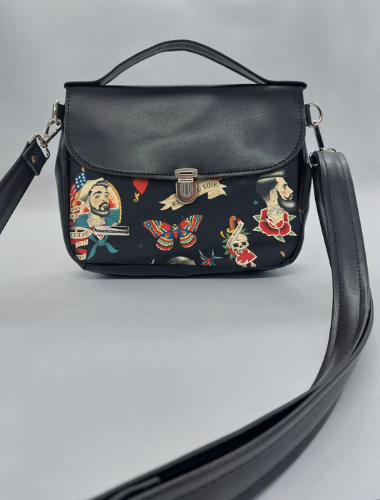 "DOTTY" VEGAN mini SIMILPELLE nera SAILOR