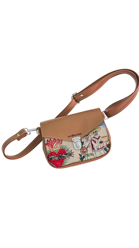 MARSUPIELLO large CUOIO / ex voto beige