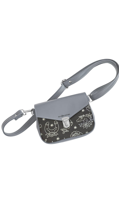 MARSUPIELLO large GRIGIO / TATTOO BLACK