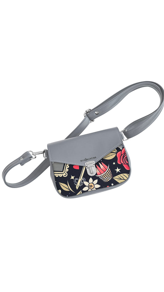 MARSUPIELLO large GRIGIO / TATTOO LOVE