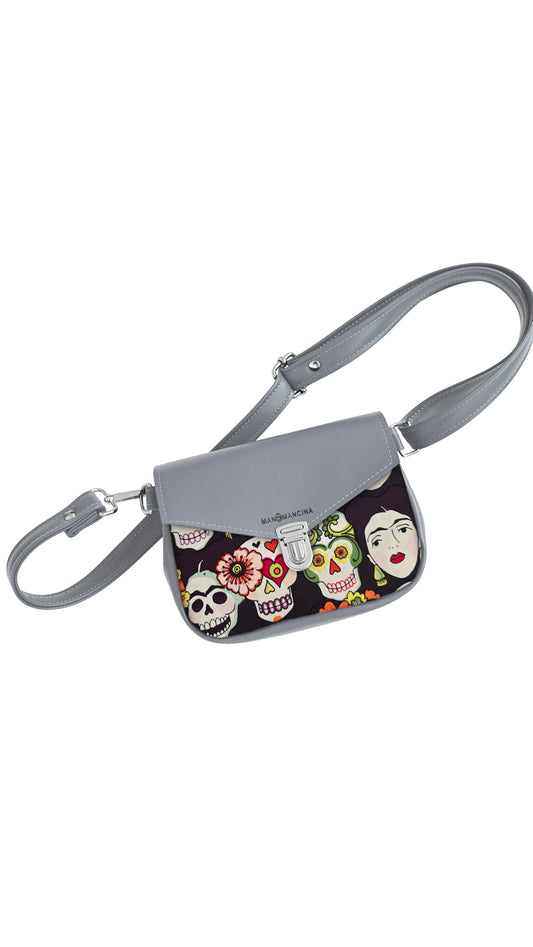 MARSUPIELLO large GRIGIO / TESCHI FRIDA