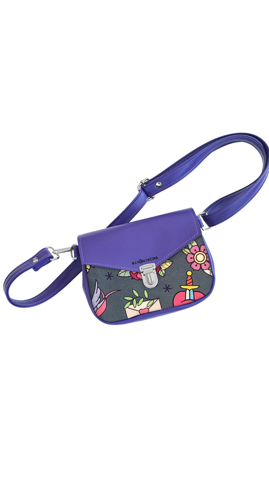 MARSUPIELLO large VIOLA/ love pink