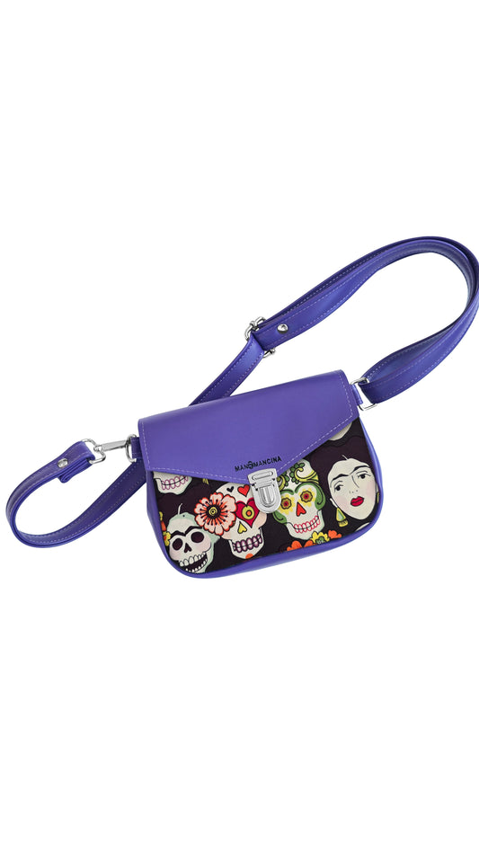 MARSUPIELLO large VIOLA/ teschi Frida