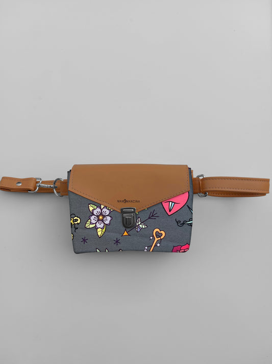 MARSUPIELLO cuoio / love pink