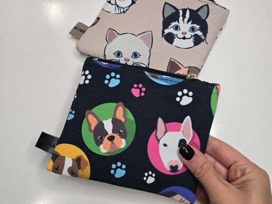 POCHETTE COMPACT | PORTA CARTE E MONETE | tutte le fantasie con animali