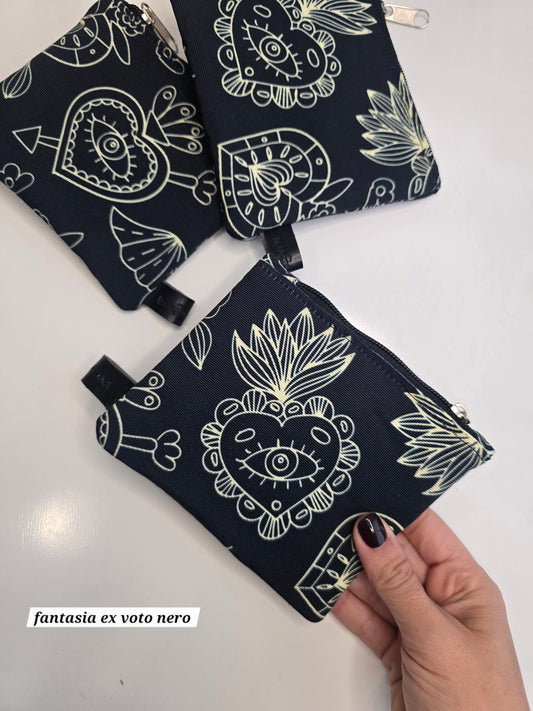 Mini pochette Ex voto nero