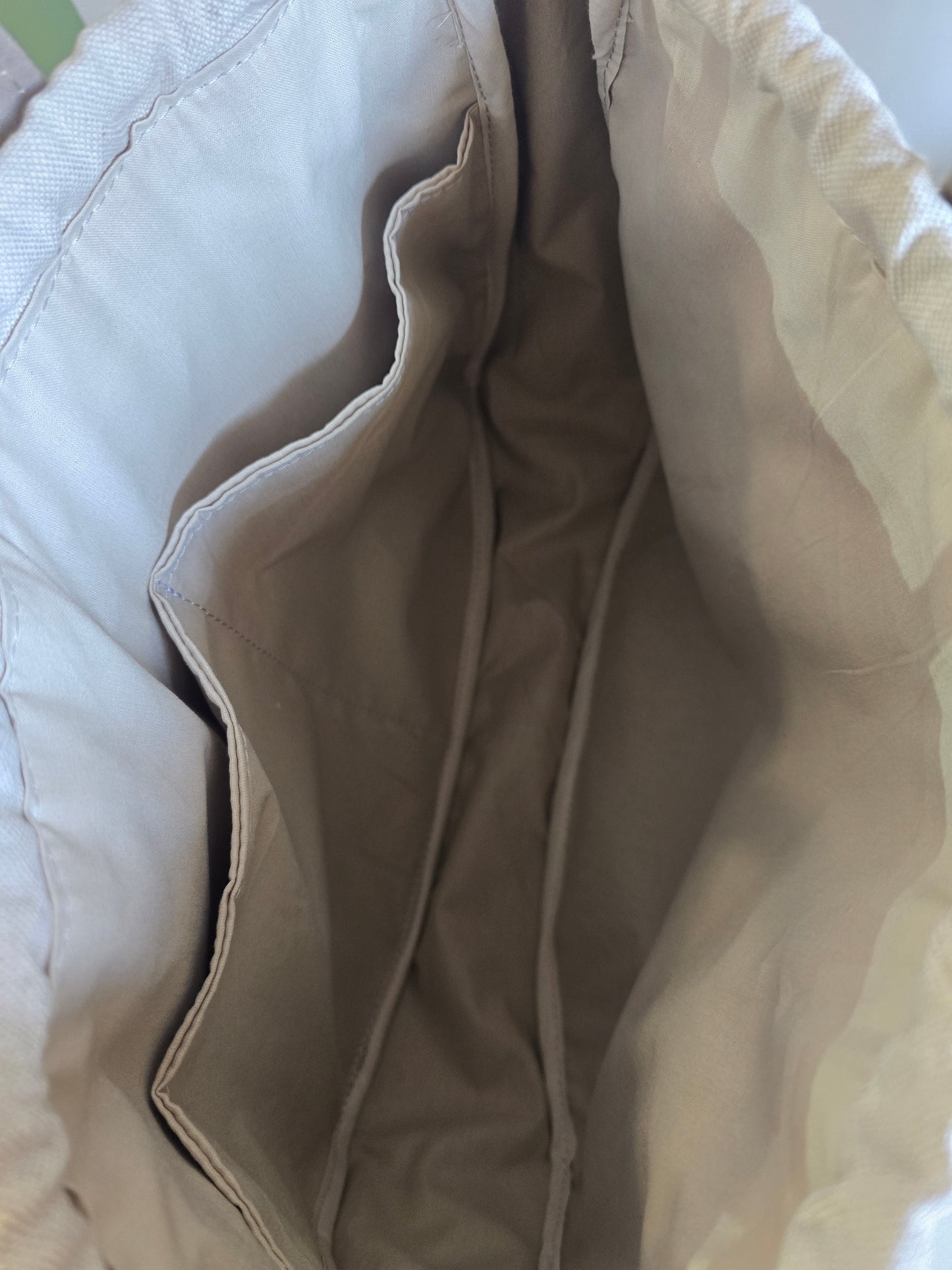 "L'ORGANIZZATA" corda chiaro/ similsuede tortora/ MANICI CLASSICI