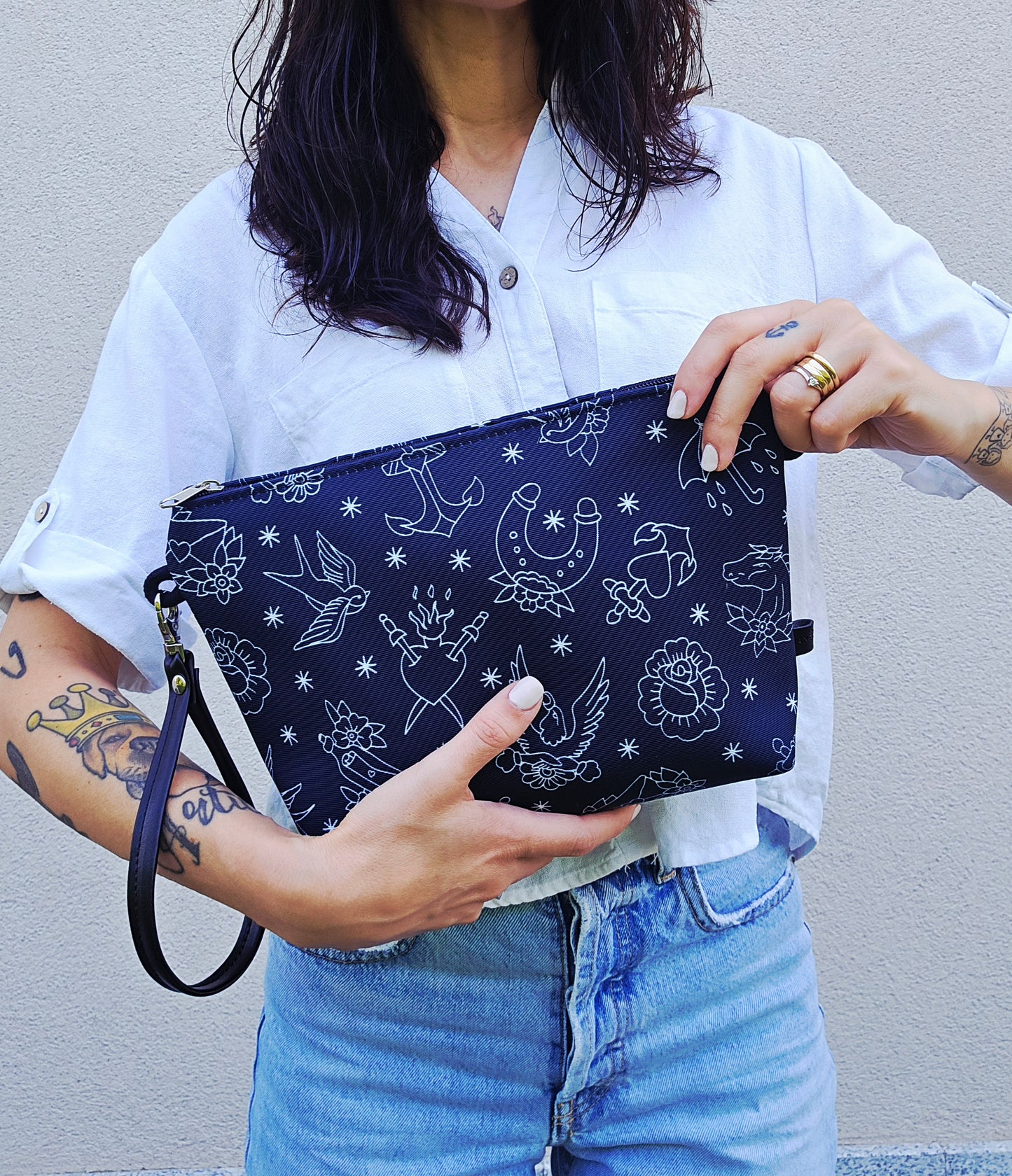 MAXI POCHETTE tattoo nero