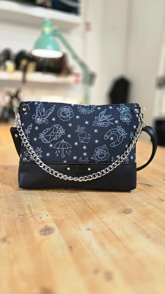 GILDA similpelle nero/tattoo black