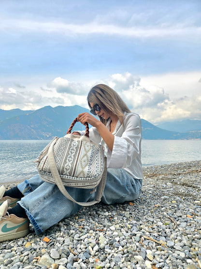 "L'ORGANIZZATA" corda chiaro/ boho