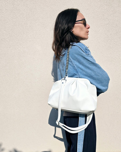 BORSA CLIC CLAC bianco