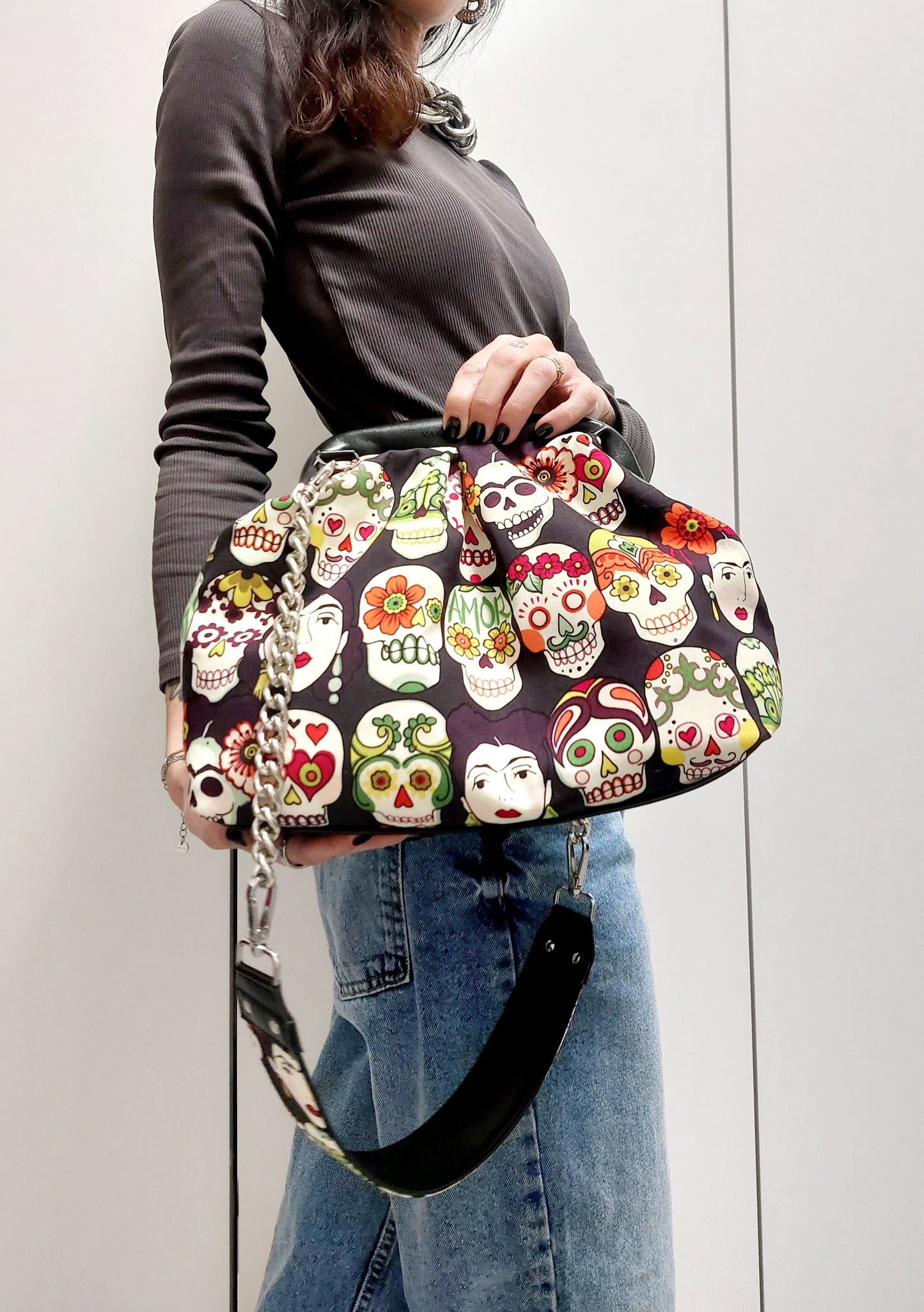 BORSA CLIC CLAC nero/Frida