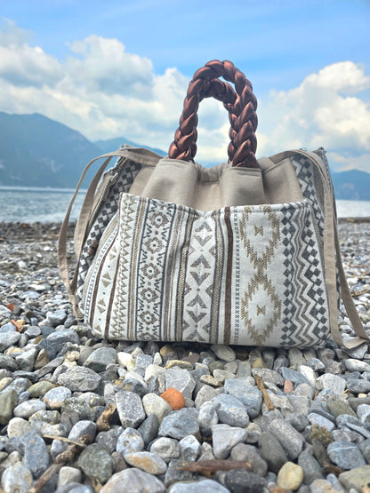 "L'ORGANIZZATA" corda chiaro/ boho