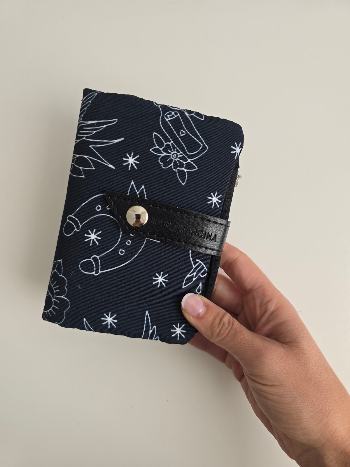 Mini wallet tattoo black