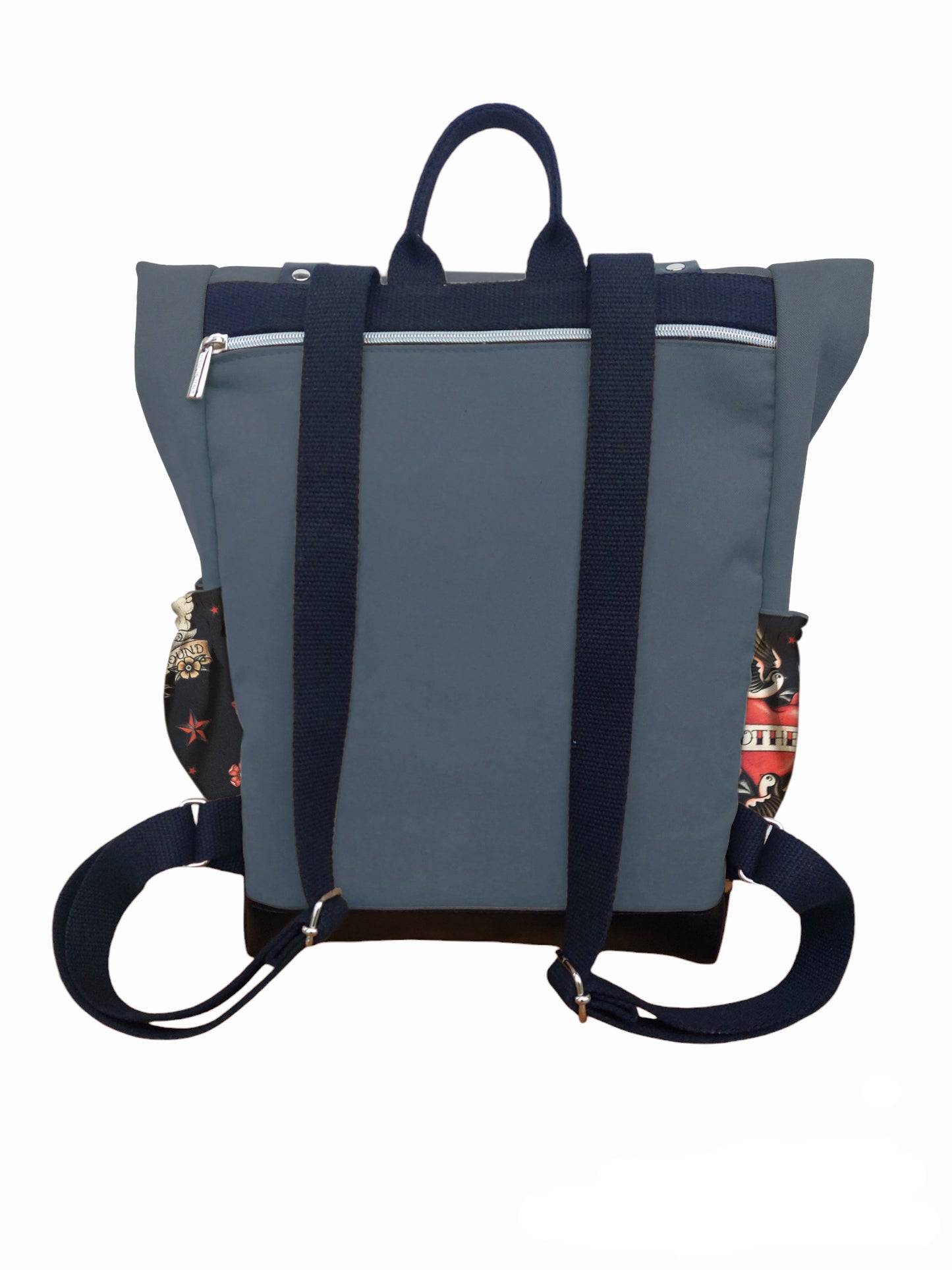 "L'ITALIANO" ZAINO UOMO made in Italy - antracite/nero/tattoo mother