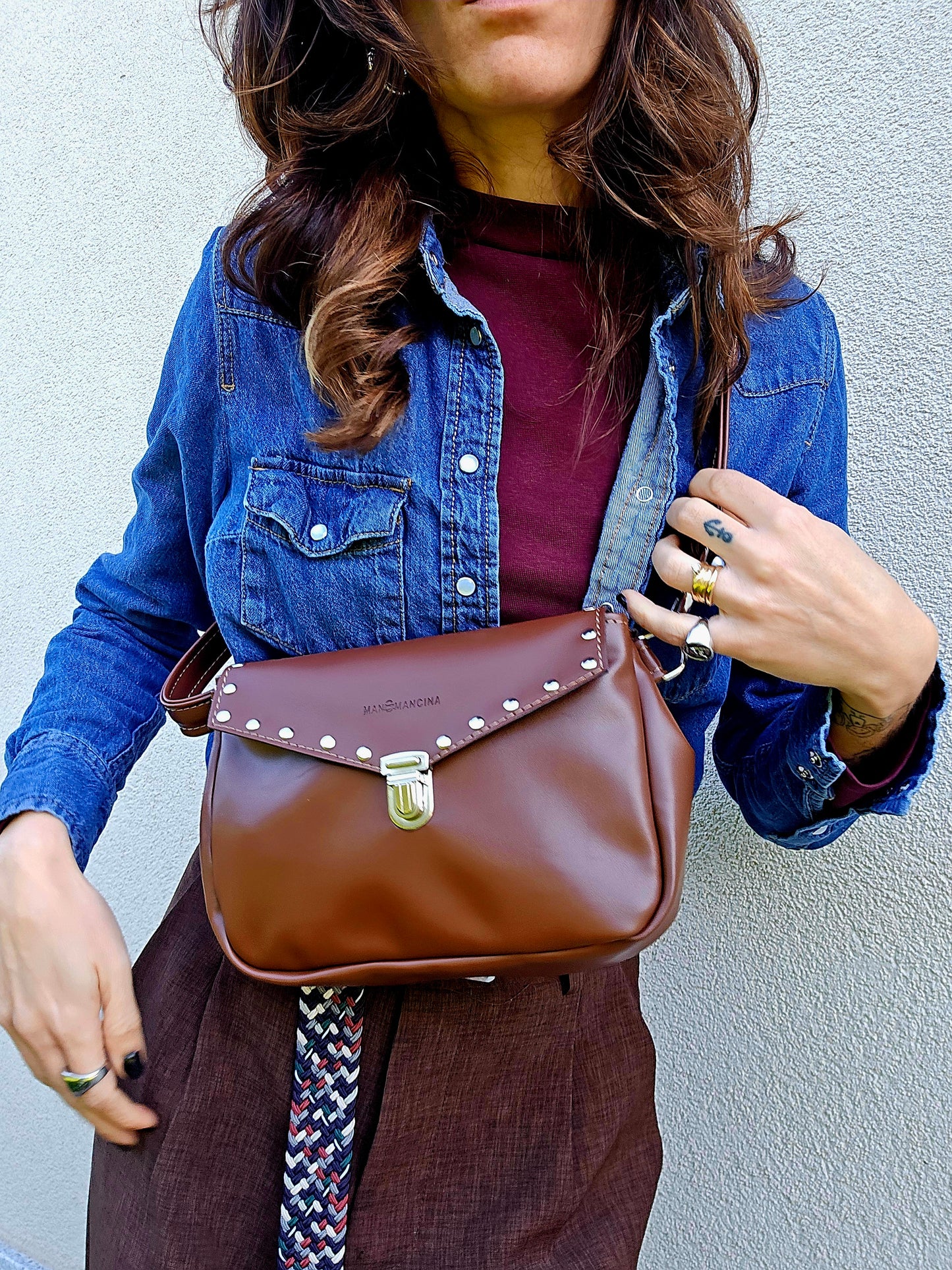 MARSUPIELLO large chocolate/borchie