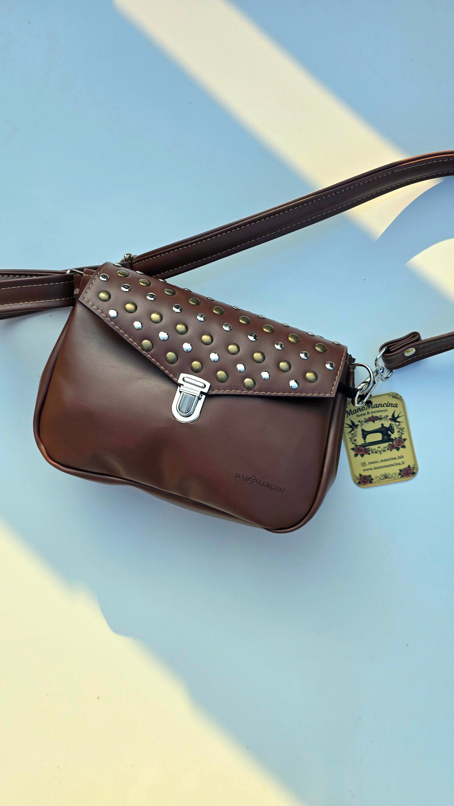 MARSUPIELLO large chocolate/Borchie bicolor