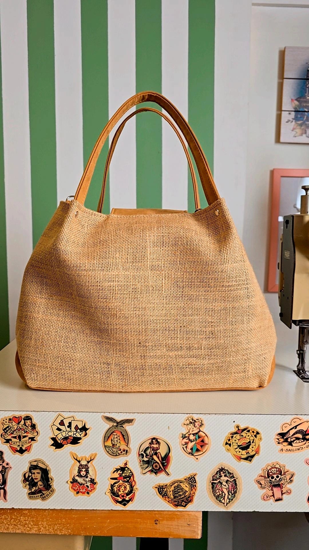 L'ARTIGIANA - EDIZIONE LIMITATA juta/similsuede/rouches FRIDA PEZZO UNICO