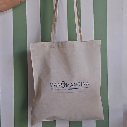 Shopper cotone con logo