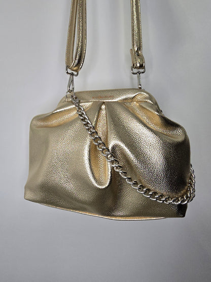 BORSA CLIC CLAC oro chiaro