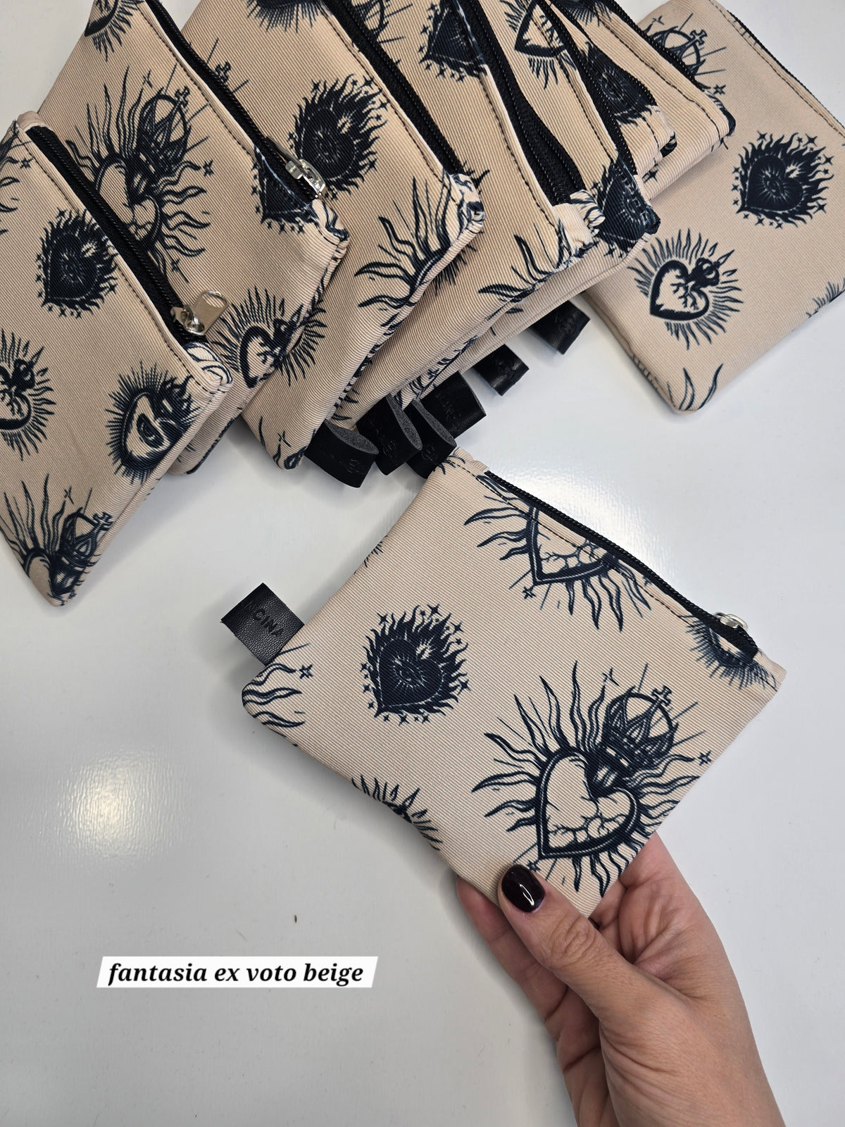 POCHETTE COMPACT | PORTA CARTE E MONETE | tutte le fantasie con cuori