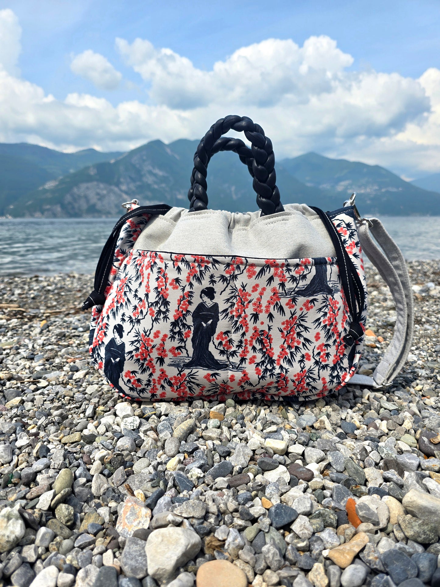 "L'ORGANIZZATA" grigio chiaro/geisha