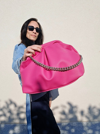 BORSA CLIC CLAC fucsia