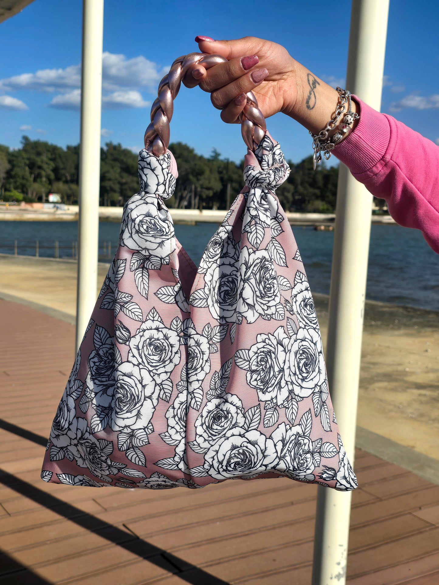 KNOT BAG rose