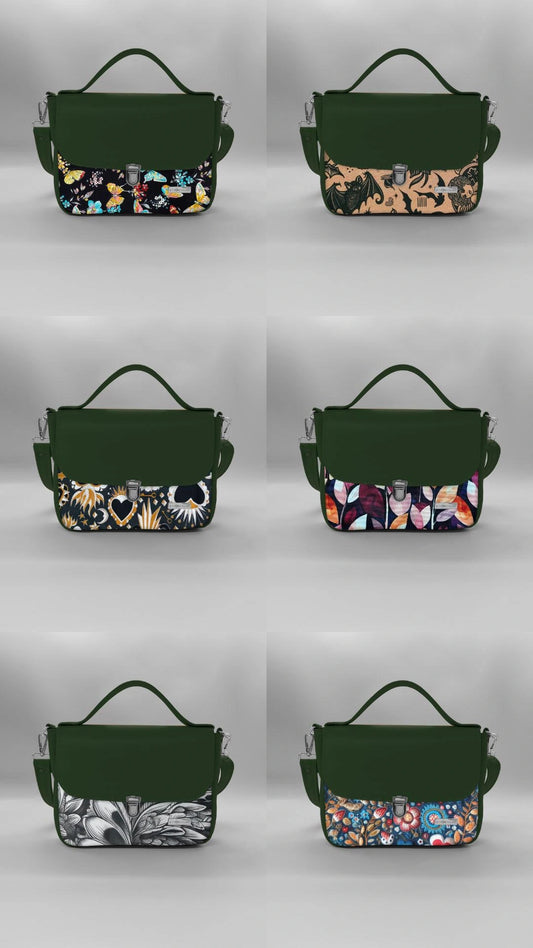 "DOTTY" VEGAN mini SIMILPELLE verde/ TUTTE LE FANTASIE