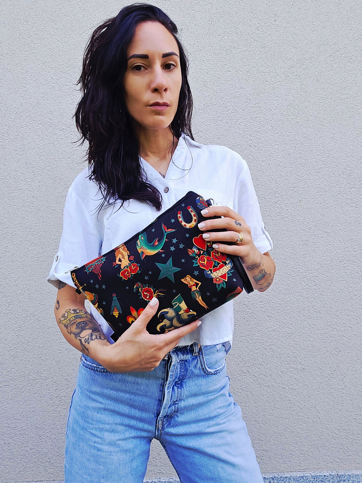 MAXI POCHETTE tattoo one nero