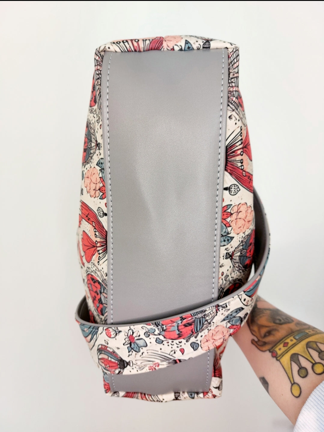 BORSA CLIC CLAC grigio/ mongolfiere
