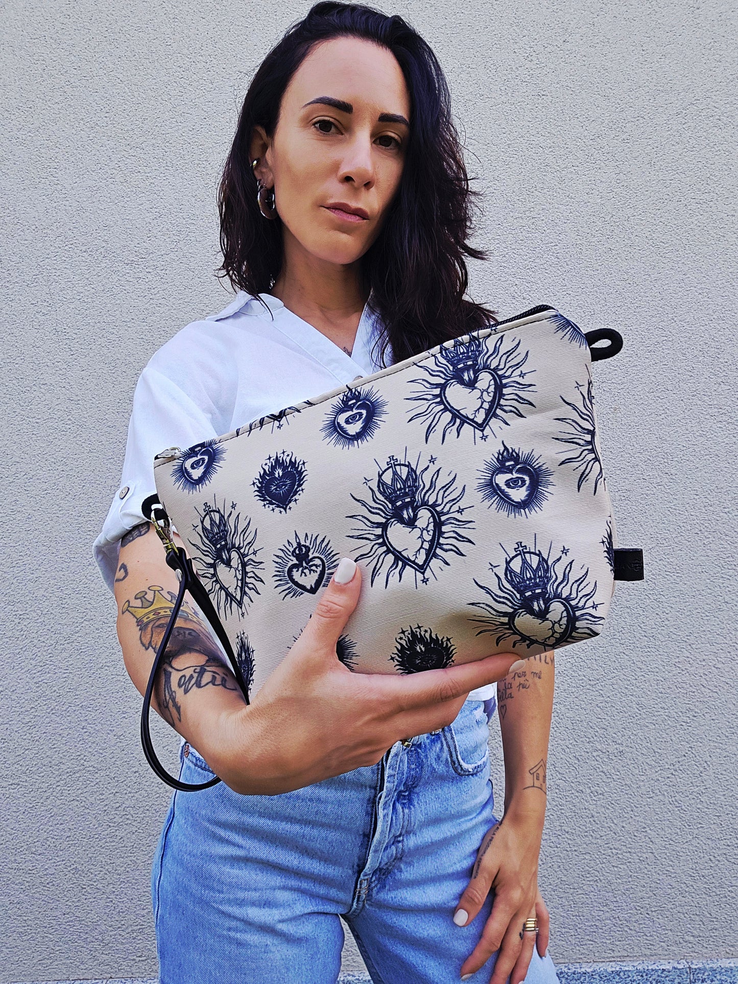 MAXI POCHETTE ex voto beige