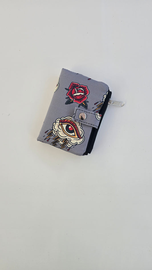 MINI WALLET ~ tattoo grigio (pre-order, in produzione dal 10/10)