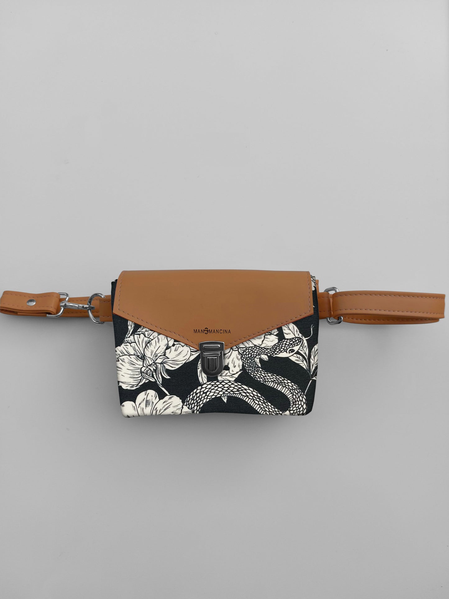 MARSUPIELLO cuoio / fiori serpenti