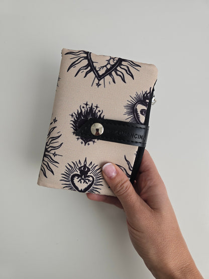 Mini wallet ex voto beige