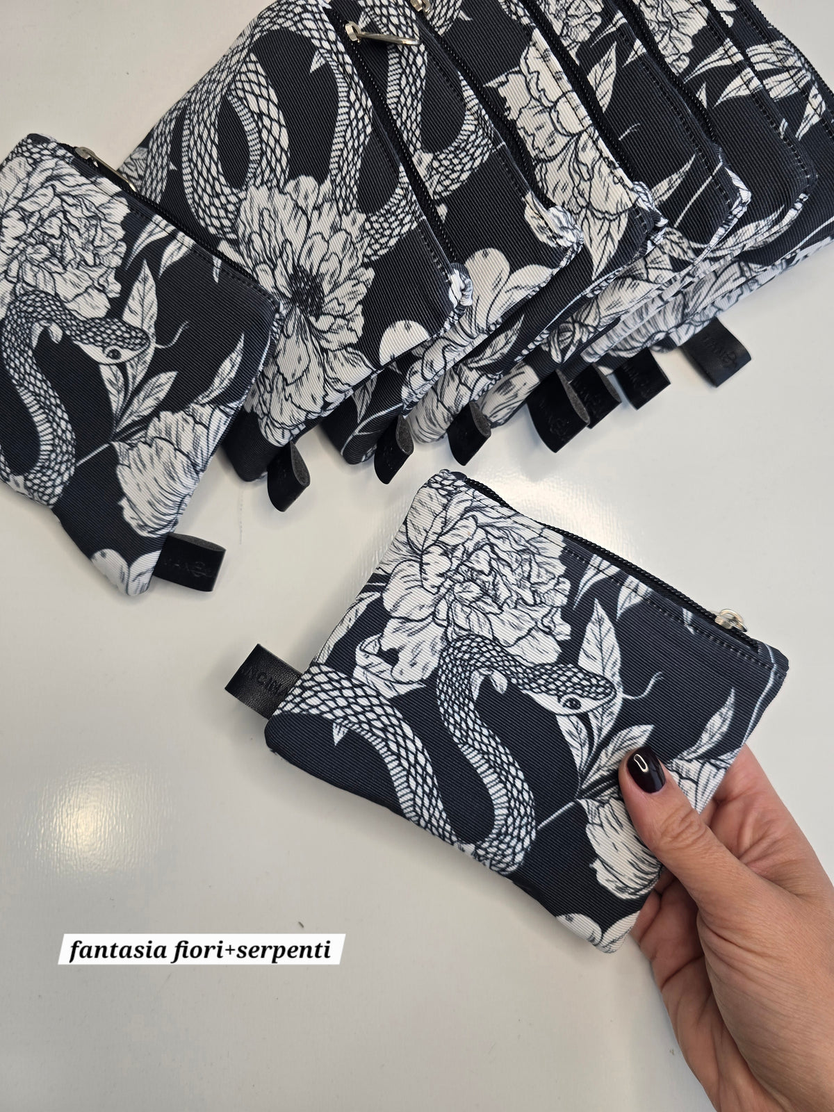 POCHETTE COMPACT | PORTA CARTE E MONETE | tutte le fantasie con tatuaggi/disegni old school