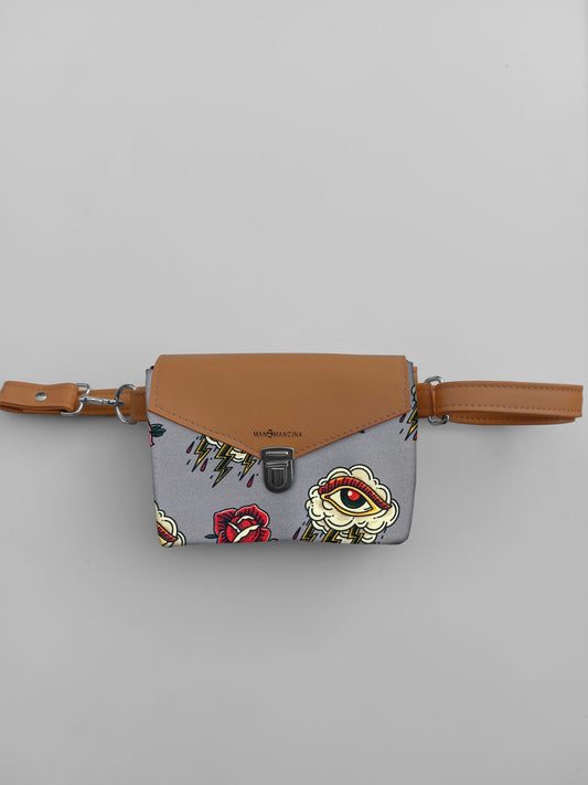 MARSUPIELLO cuoio / tattoo grigio