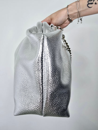 BORSA CLIC CLAC argento