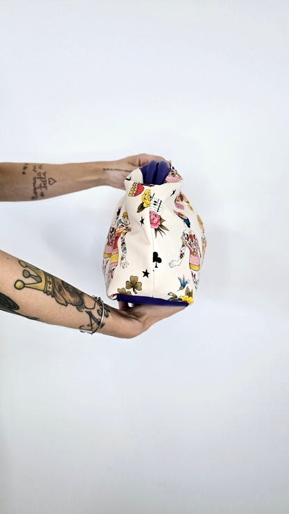 BORSA CLIC CLAC tracolla regolabile viola/donne tattoo