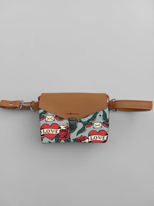 MARSUPIELLO cuoio / rondini love