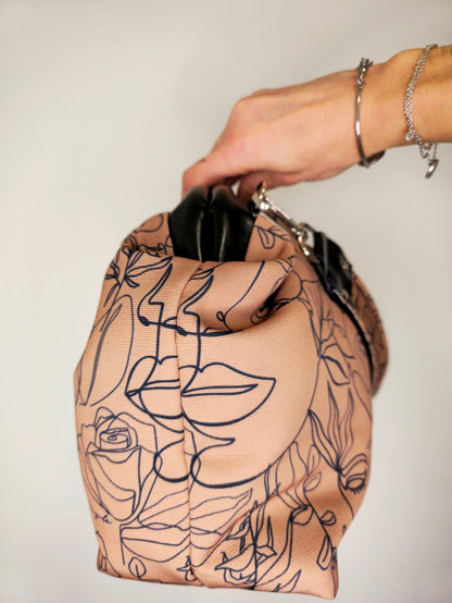 BORSA CLIC CLAC nero / mocha viso