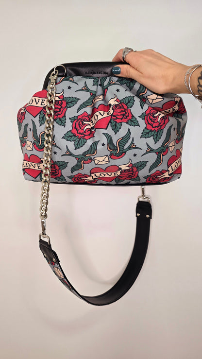 BORSA CLIC CLAC nero / rondini