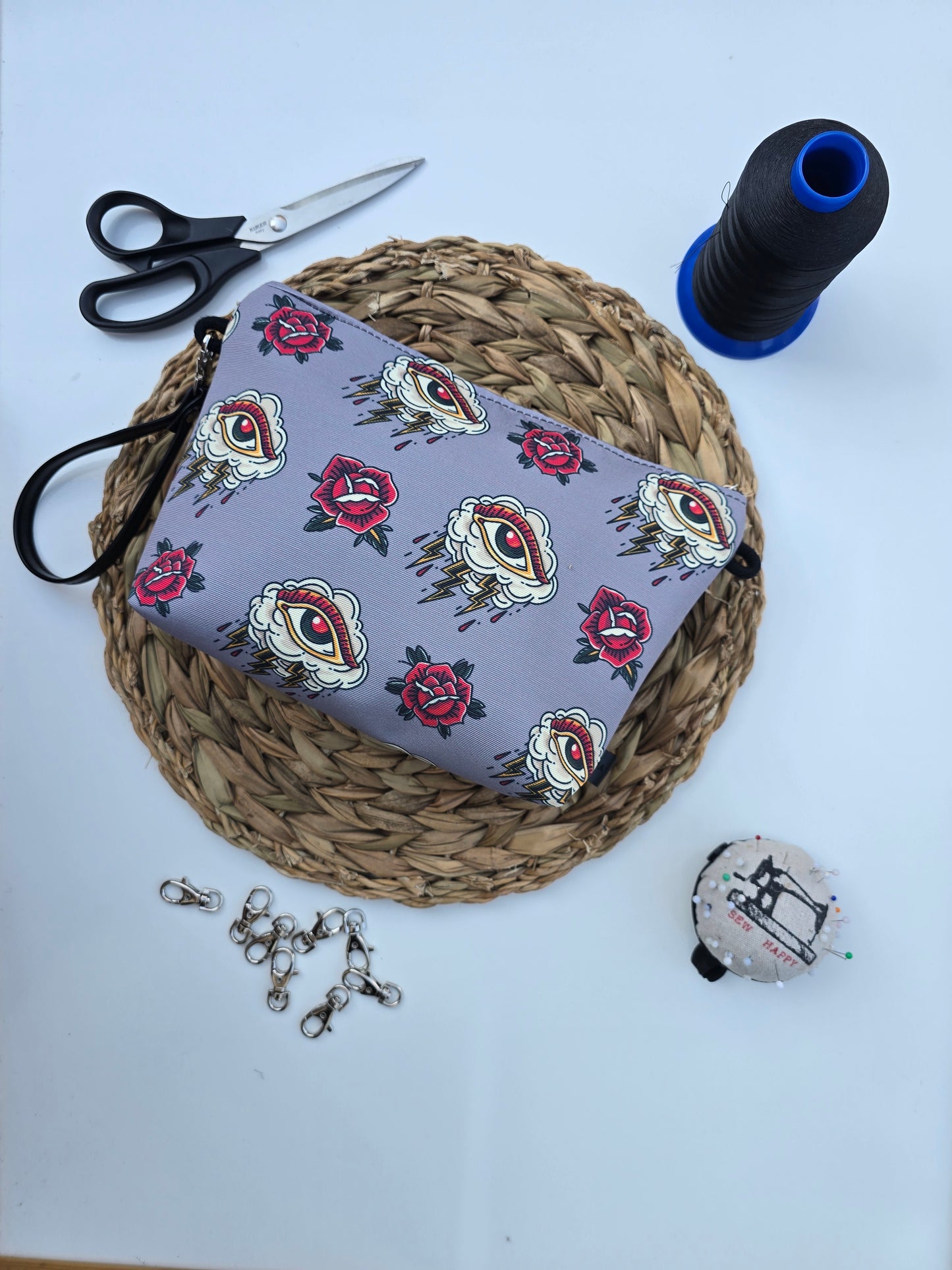 MAXI POCHETTE tattoo grigio